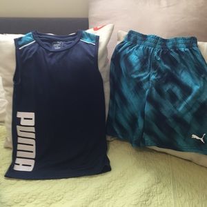 Boys size 6 Puma short set